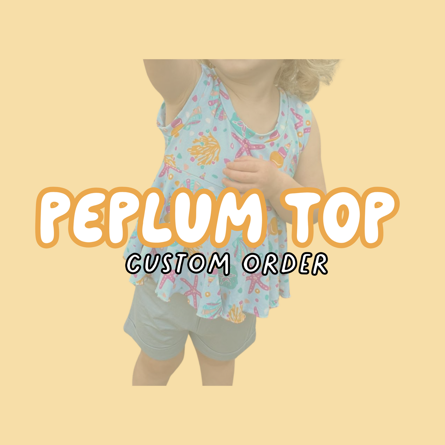 Peplum Top - Custom Order