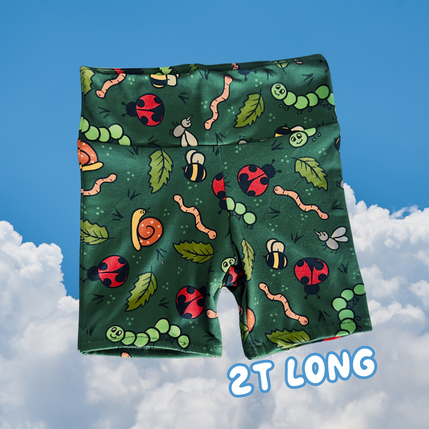 2T Long Bug Friends Biker Shorts