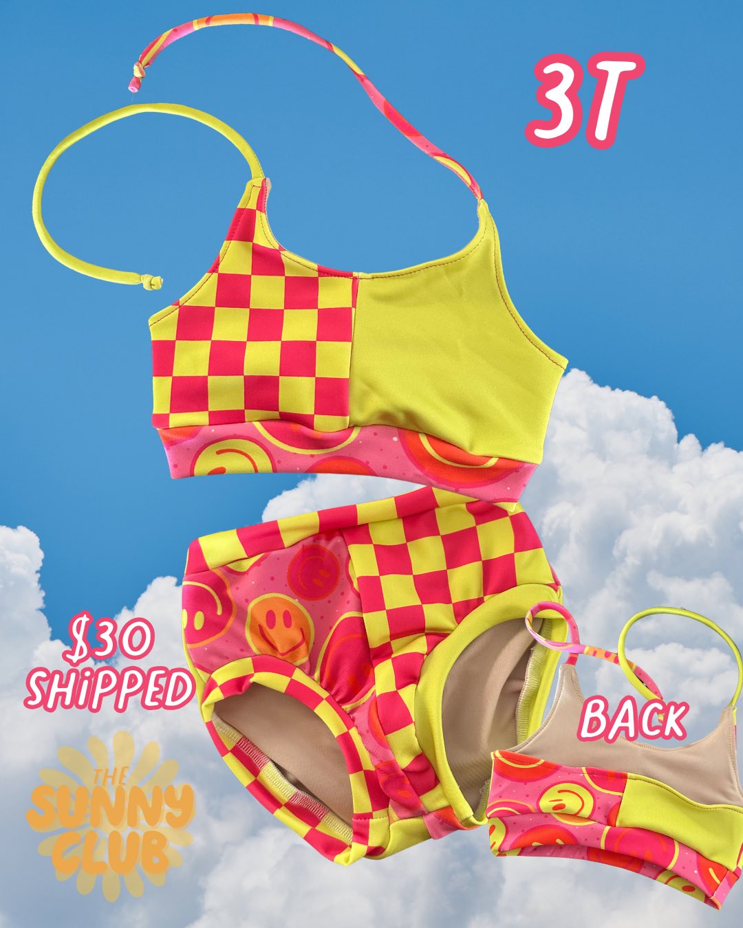 3T Daisy Two Piece Swimsuit