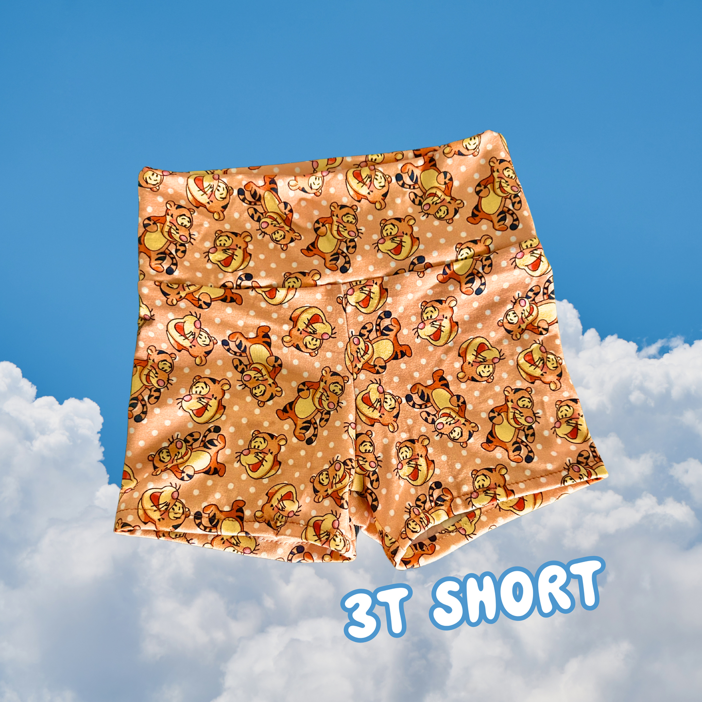 3T Short Orange Bouncer Biker Shorts