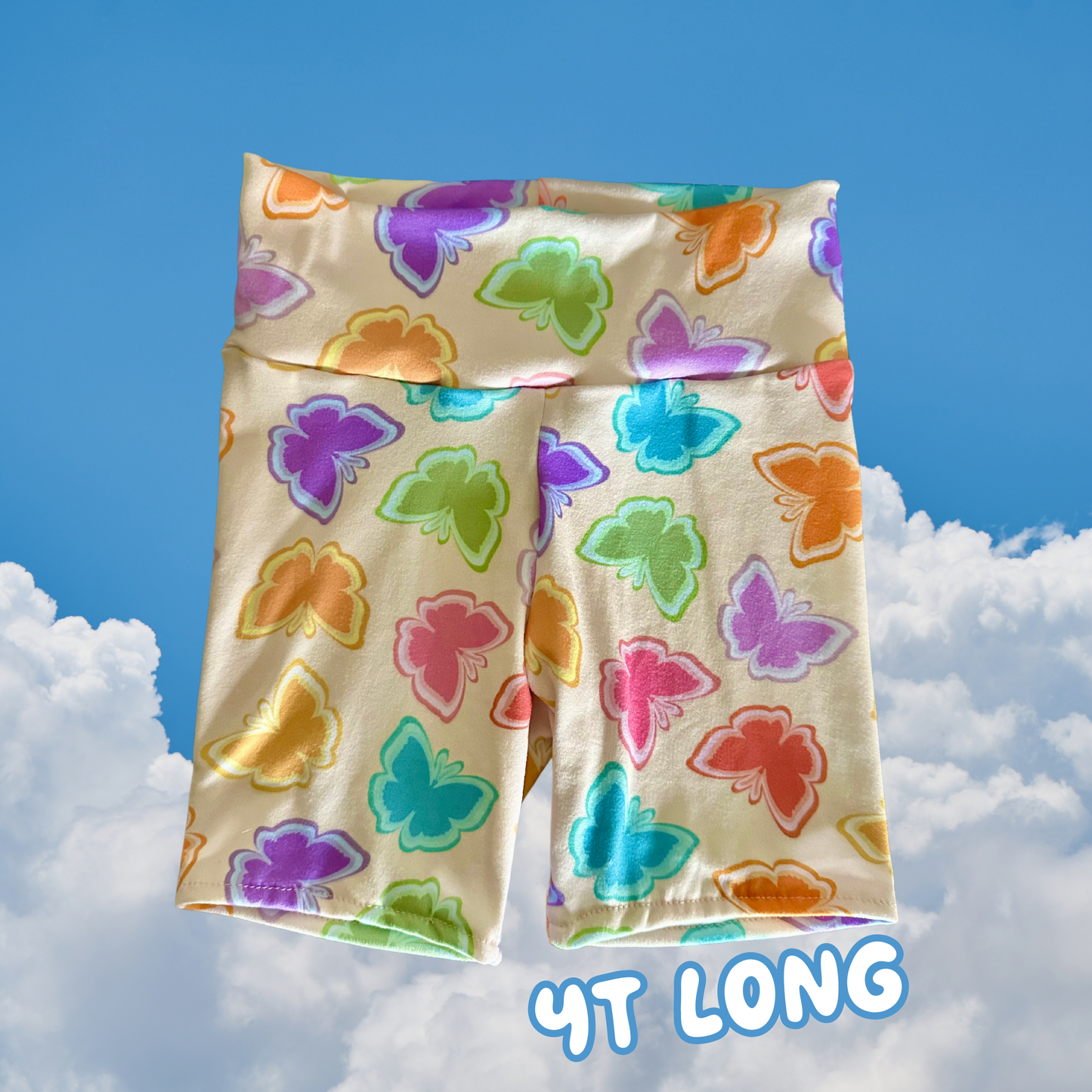 4T Long Butterfly Biker Shorts
