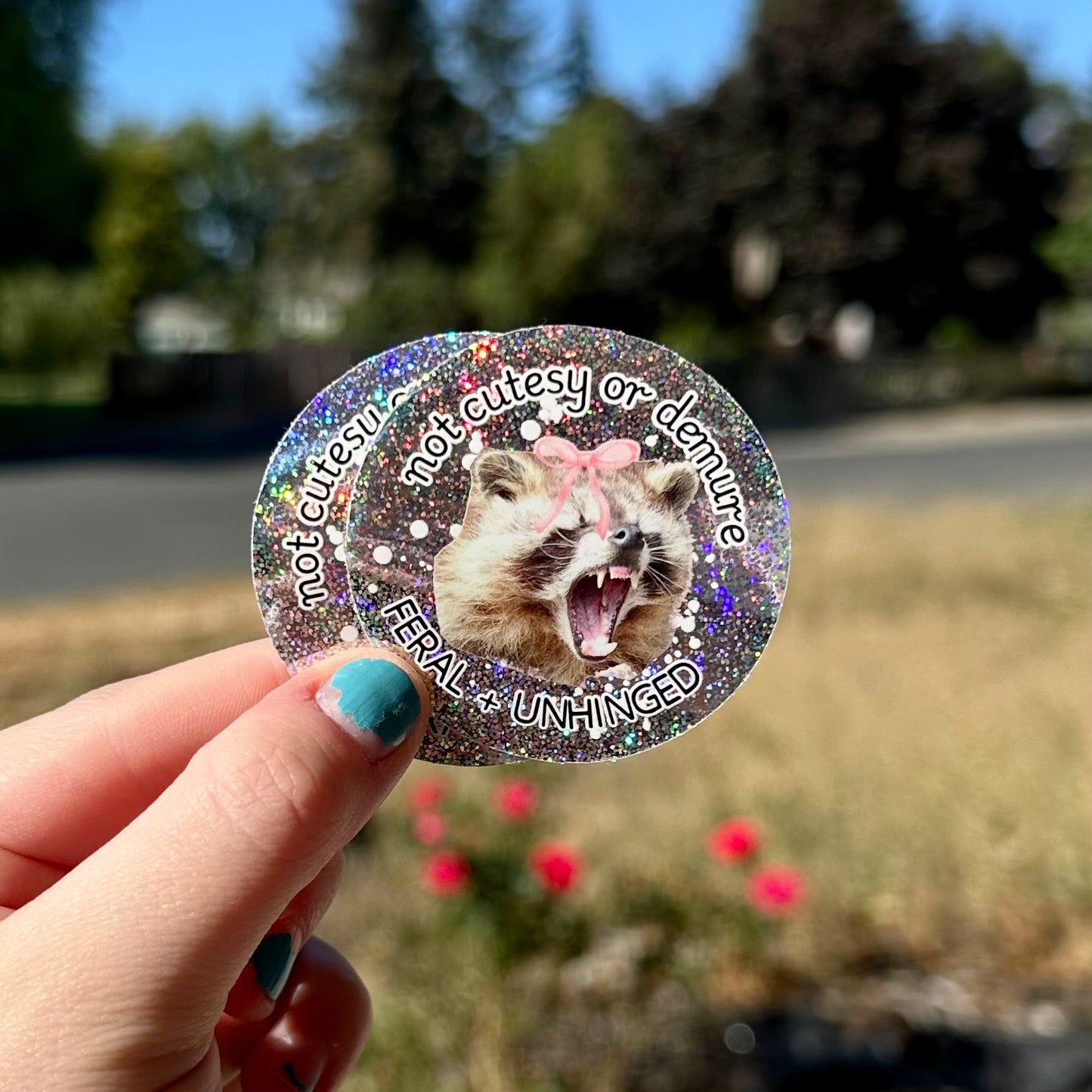 Feral + Unhinged Sticker