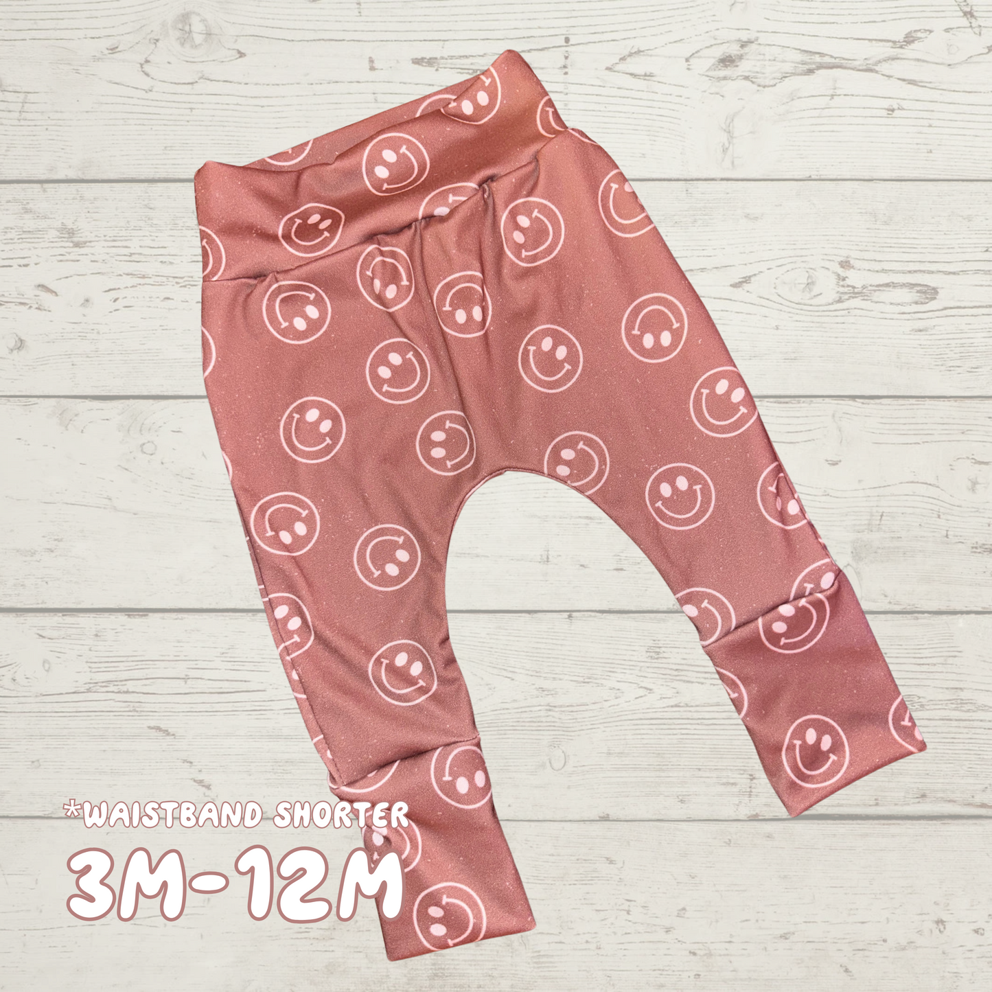 3M-12M Smile Grow With Me Joggers