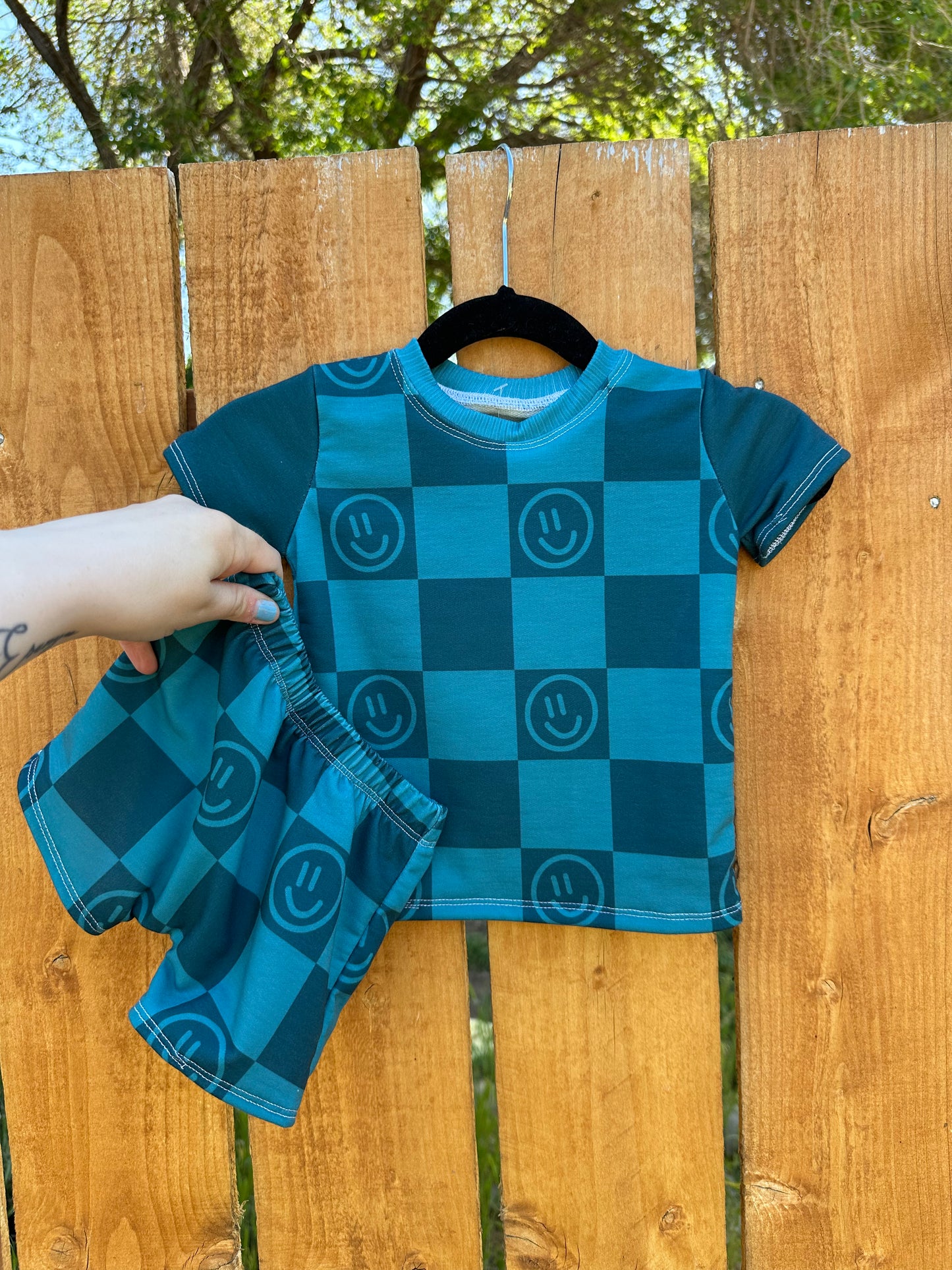 6-12m Smiley Tee + Shorts