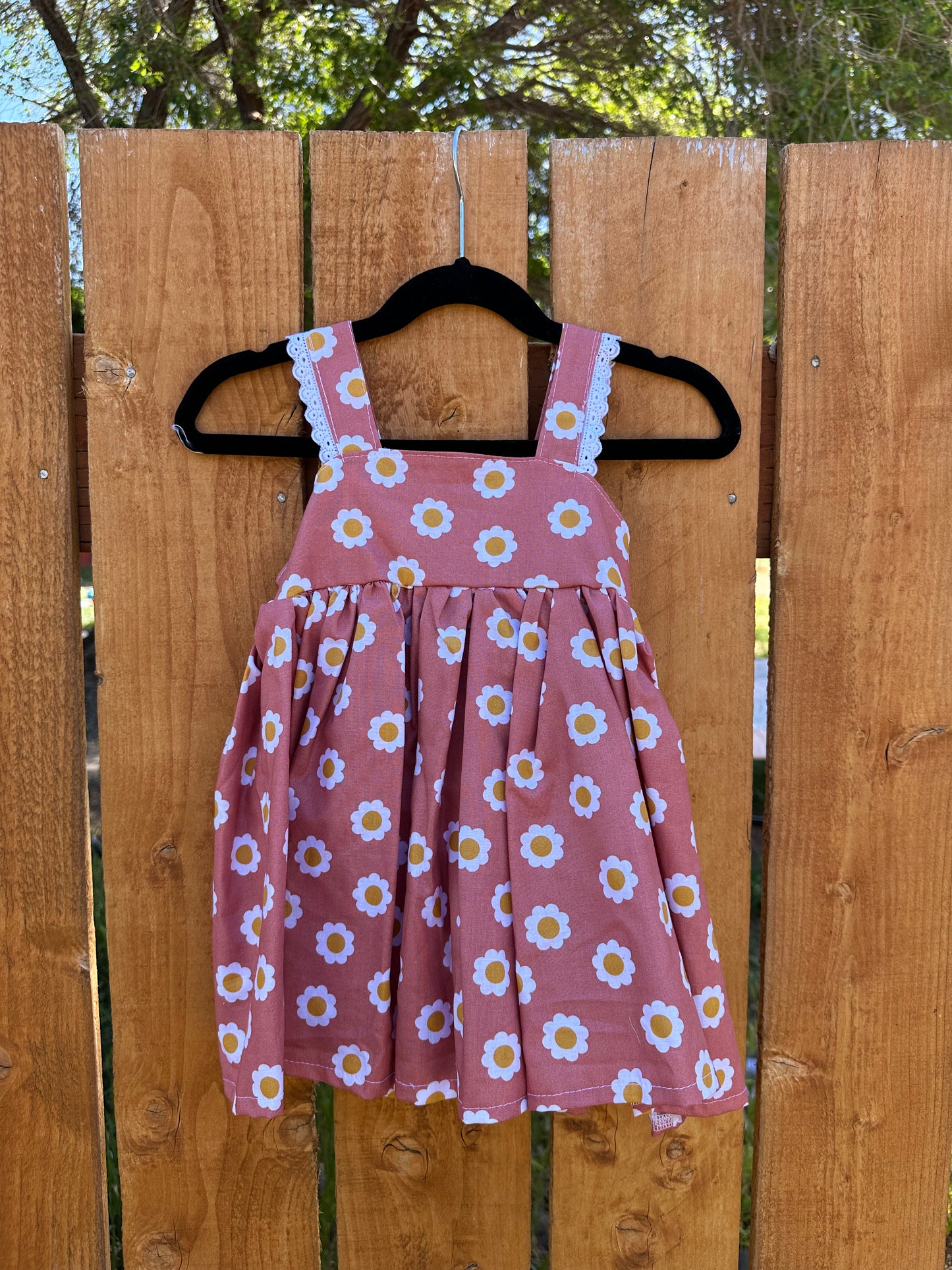 2T Dusty Pink Pinafore Dress