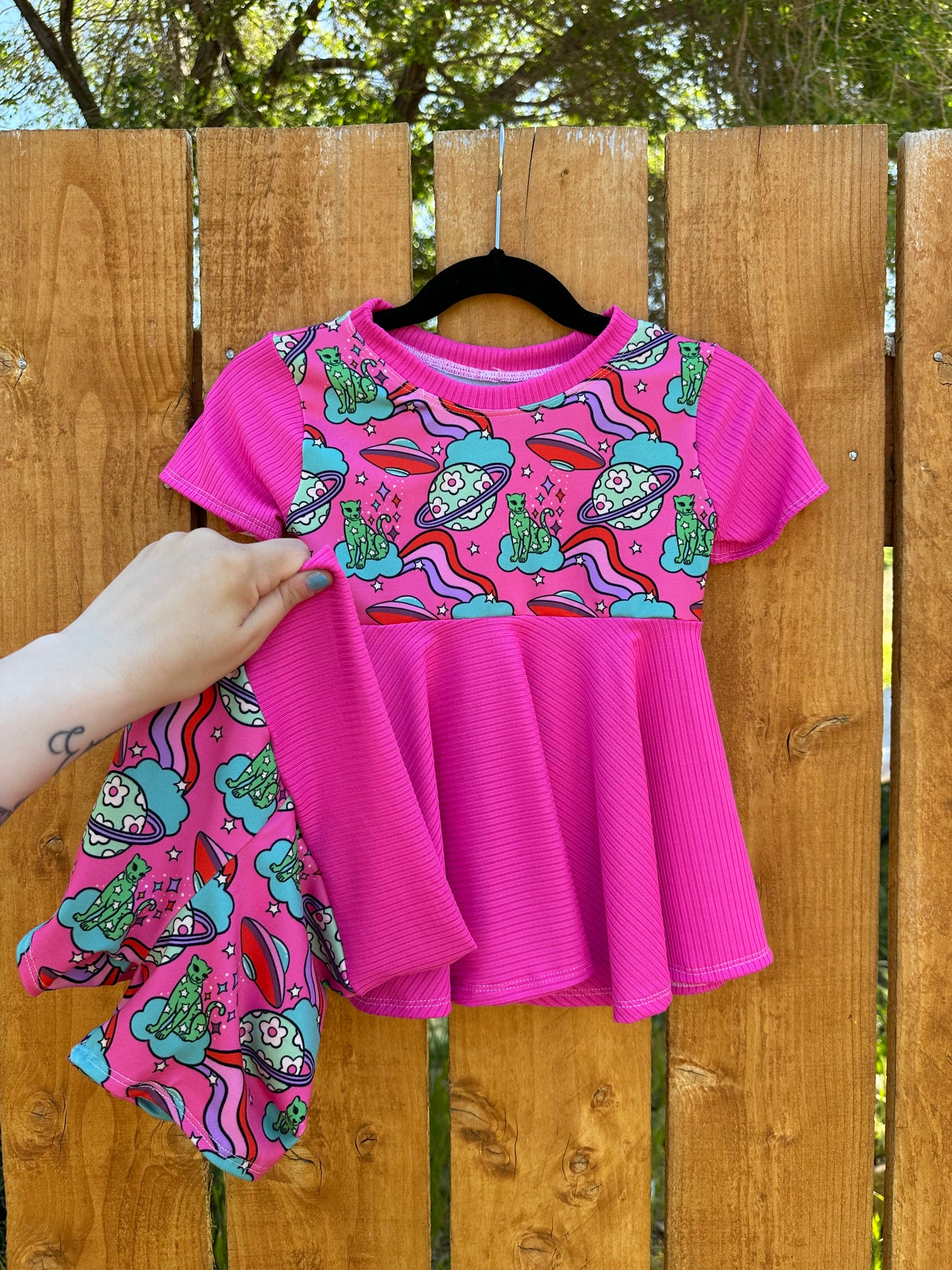 4T Peplum Top + Bikers