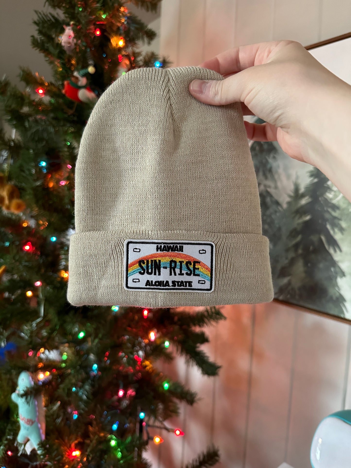 Toddler/Kids Beige Sunrise Beanie