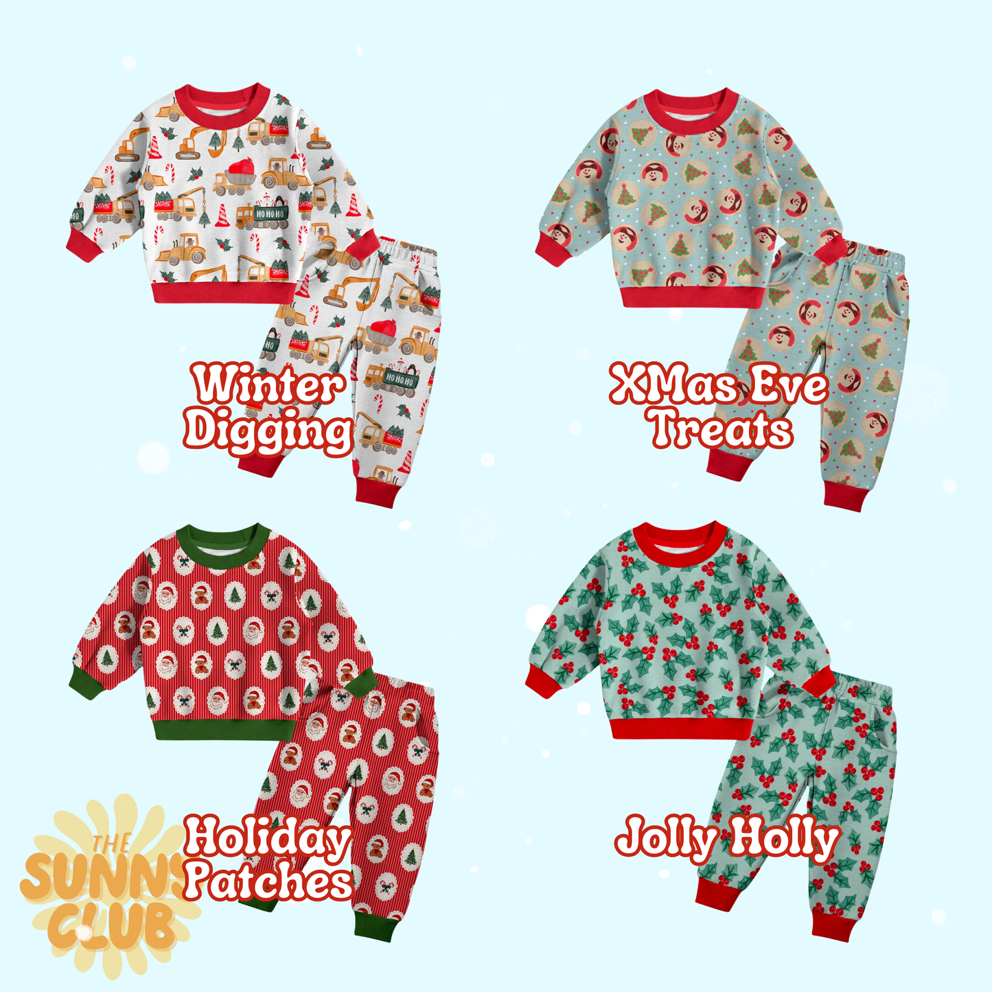 HOLLY JOLLY 2025 - Crew Neck + Sweats Lounge Set
