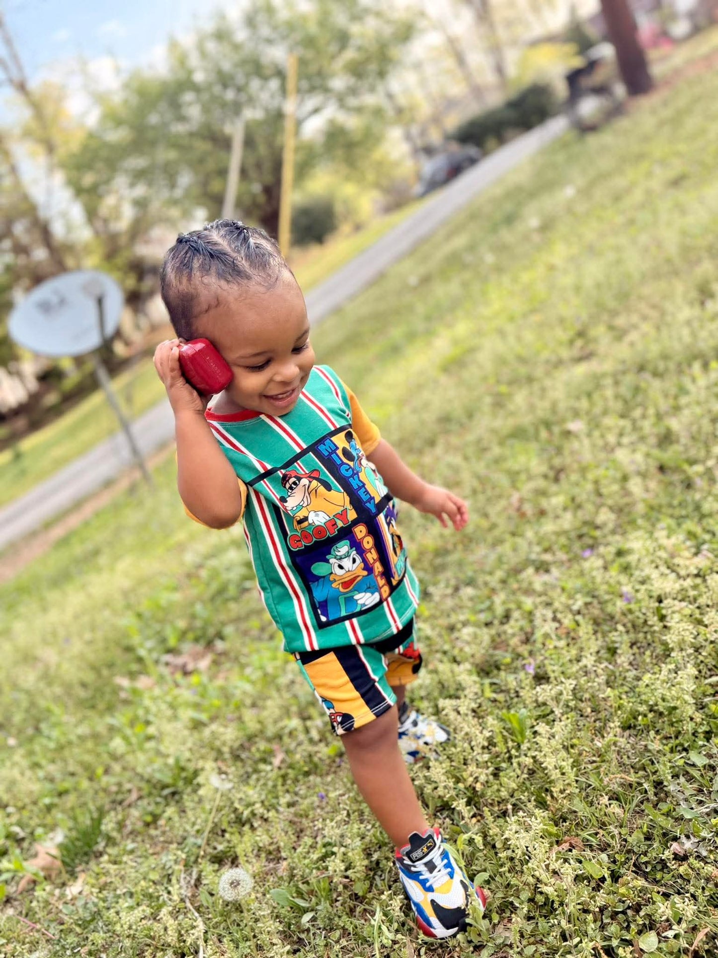 MADE TO ORDER: 90’s Mouse Tee + Shorts Set