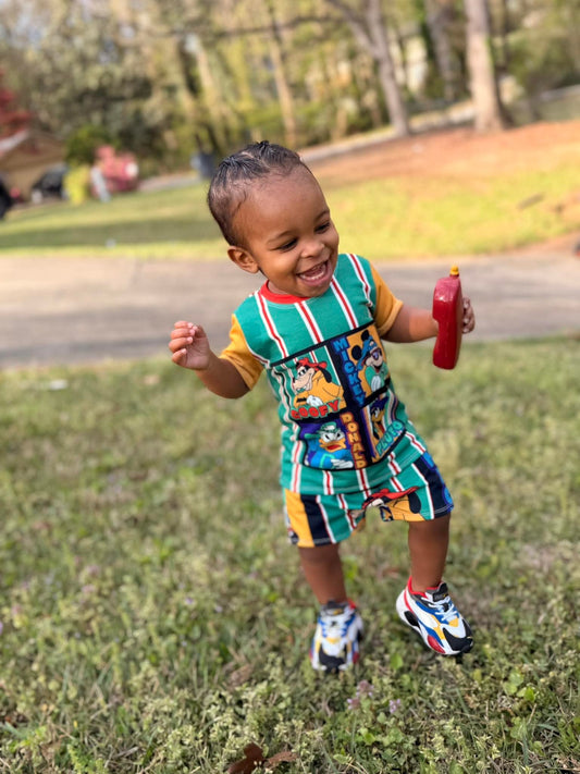 MADE TO ORDER: 90’s Mouse Tee + Shorts Set