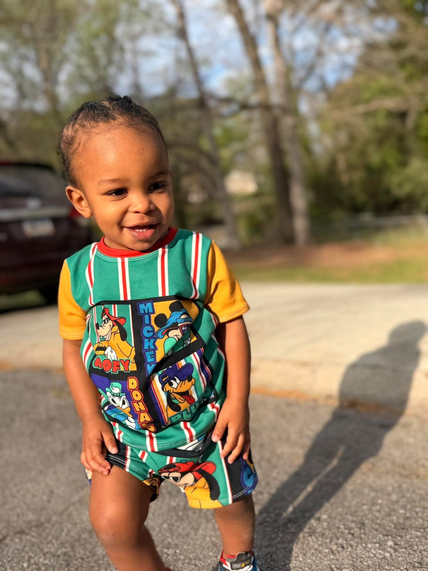 MADE TO ORDER: 90’s Mouse Tee + Shorts Set