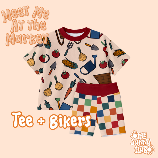 Tee + Bikers Set - Meet Me At The Market MTO