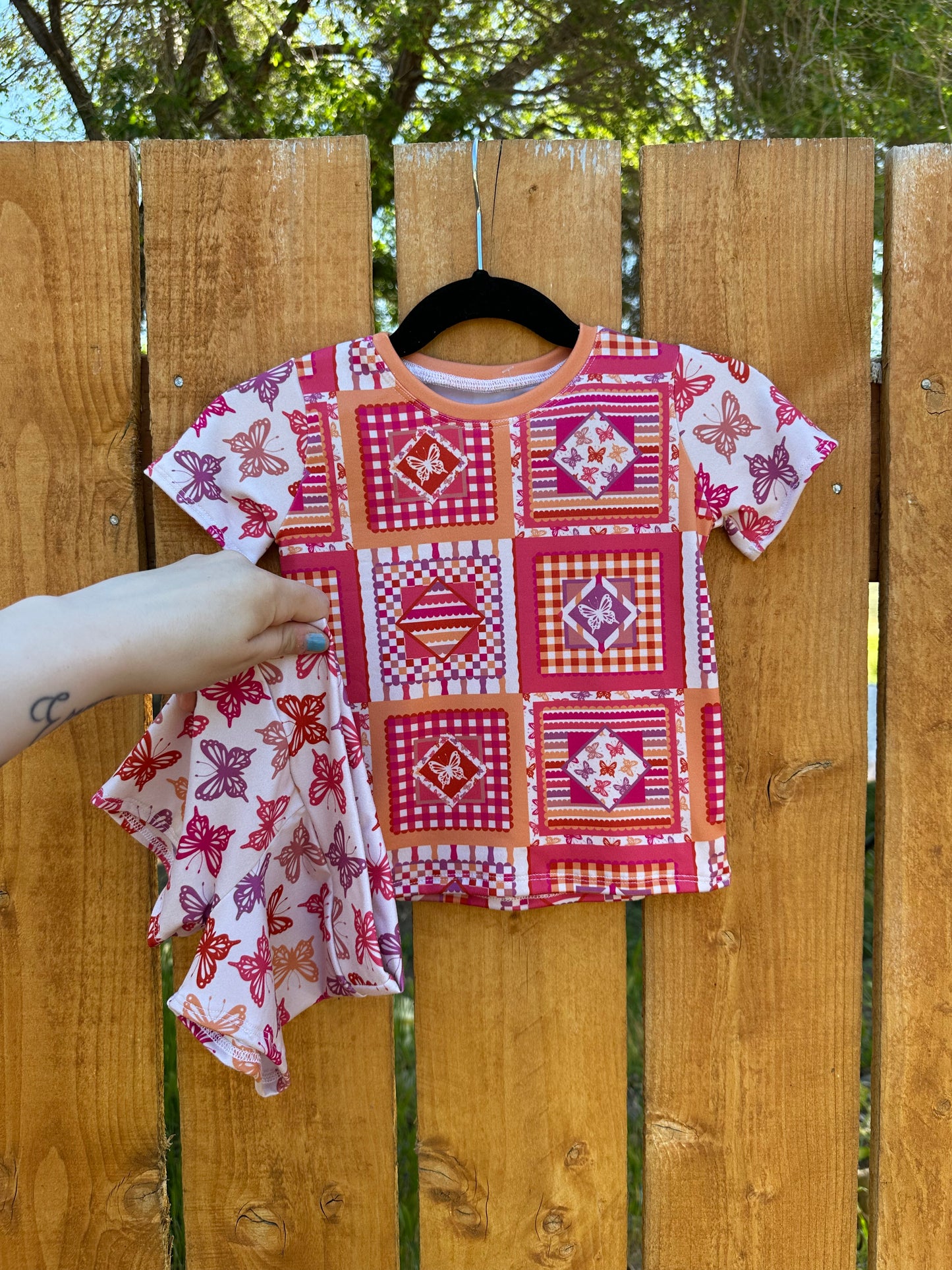 12-18m Patchwork Tee + Bikers