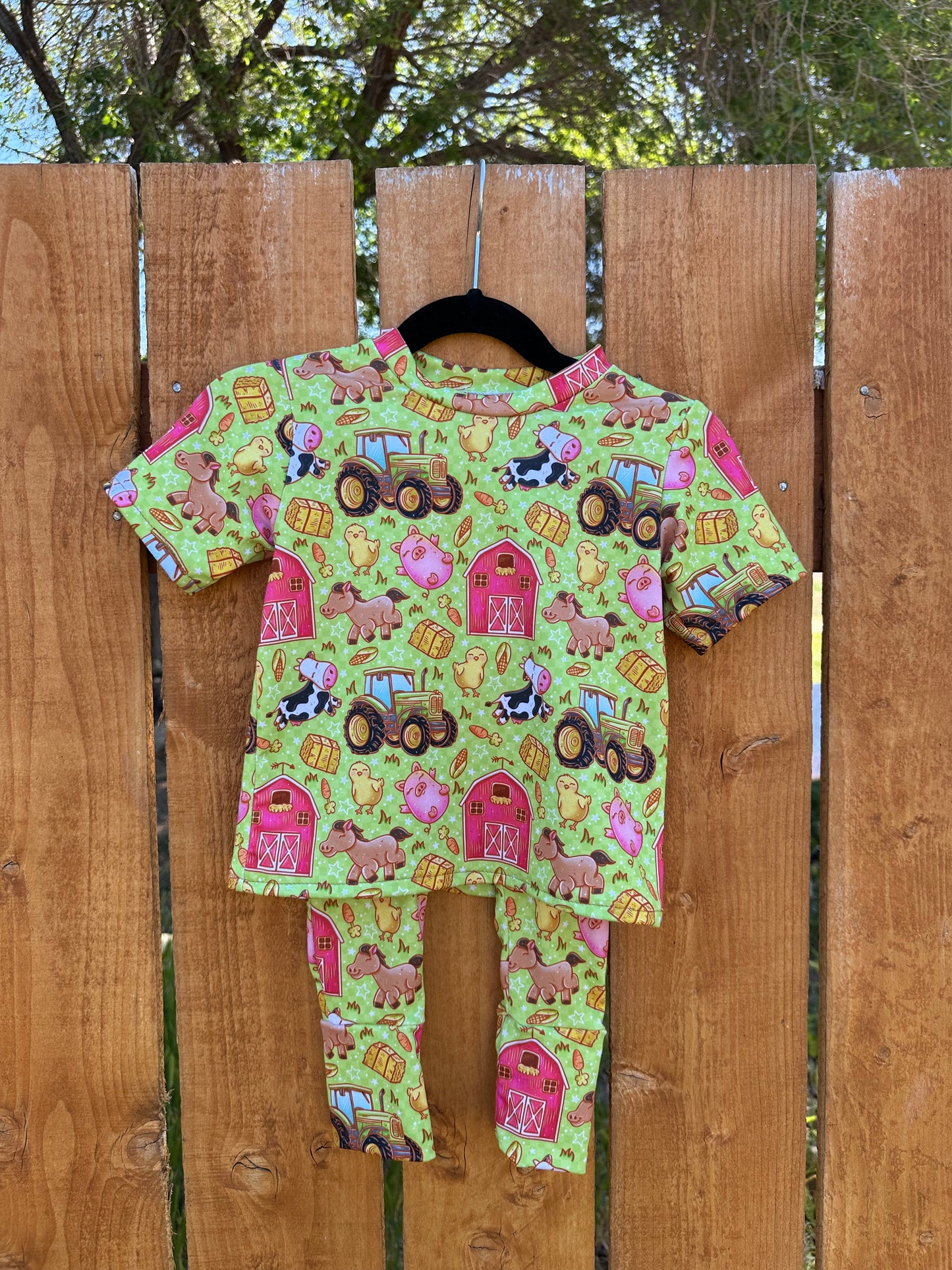 12-18m Farm Tee + Grow With Me Joggers