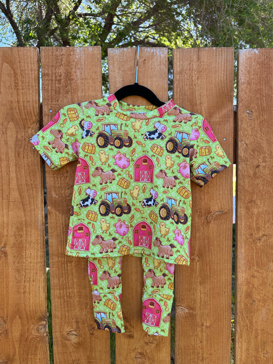 12-18m Farm Tee + Grow With Me Joggers