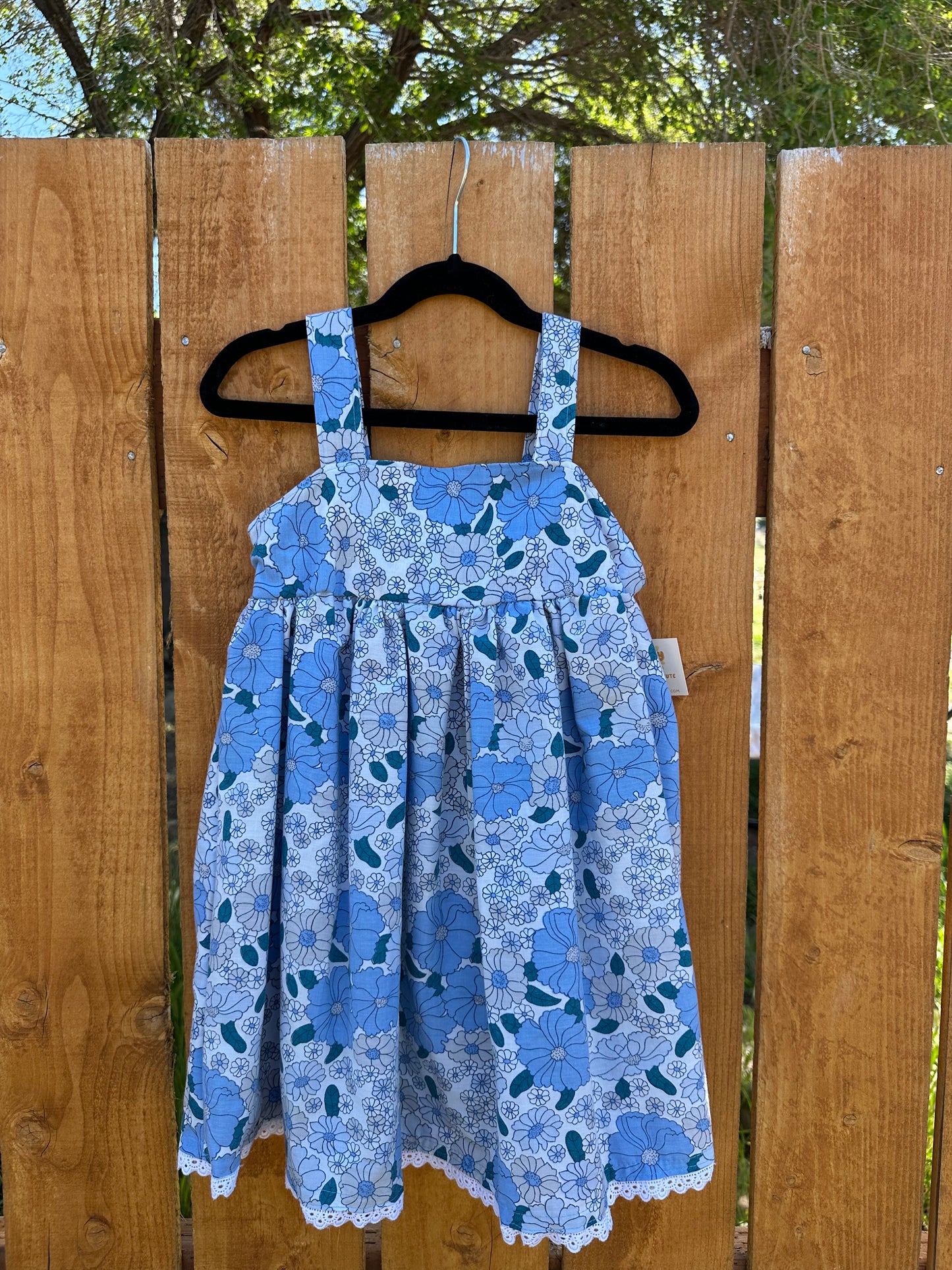 5T Vintage Floral Pinafore Dress